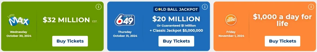 Lotteries with Big Winnings